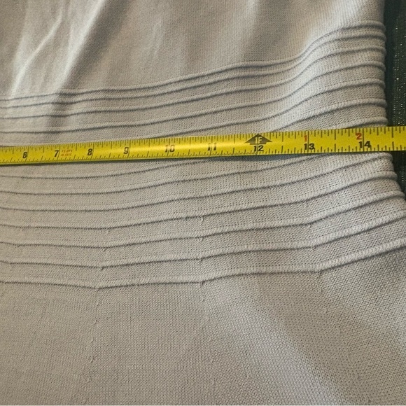 ELIZA J Women’s Baby Blue Off the Shoulder Sheath Dress Ruffle Neckline Size L - Picture 6 of 7